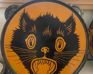 Halloween Black Cat Tamborine