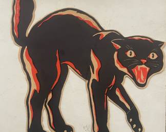 Merri-lei Die Cut Cardboard Black Cat