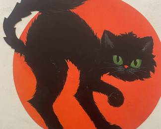 Hallmark Black Cat Die Cut Cardboard - 15HHD 14-9 