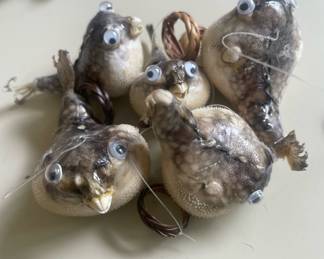 5 Hanging Pufferfish 