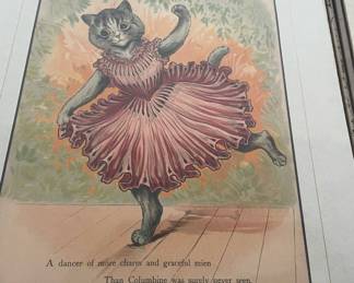 Assortment of Louis Wain Cat Prints