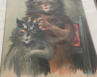 Assortment of Louis Wain Cat Prints