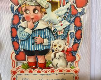 Assortment of Vintage Valentine Day Cards