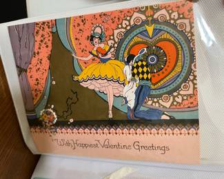 Assortment of Vintage Valentine Day Cards