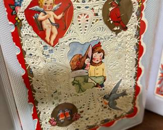 Assortment of Vintage Valentine Day Cards