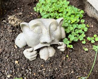 Garden Statue - Gargoyle Sticking out Tongue