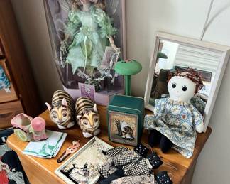 Hand Crafted Porcelain Doll - Green Fairy Doll
