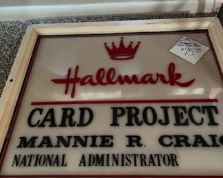 This sign is big and heavy.  Appears to have been lighted at one time 