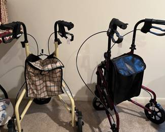 Black walker shown on the right is brand new, will be priced at $50 on Saturday 