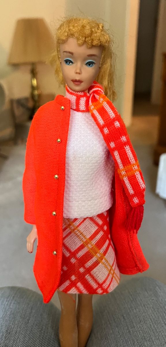 #4 Barbie wearing 1970 mod outfit