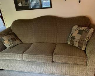 Nice Lazyboy sofa. $60 on Saturday.  