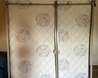 Nearly New Queen Mattress, Box Springs and Frame