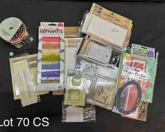 Crafting Bundle Stickers, Ribbon, Tags, DIY Wood Shakers  More