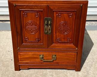 George Zee Chinese Low Cabinet Nightstand 
