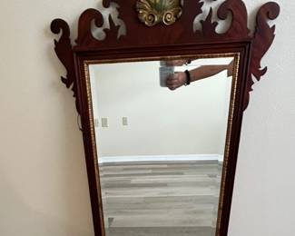 Henkel Harries Chippendale Style Mahogany Wall Mirror