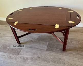 Henkel Harris Mahogany Butler Coffee Table Vintage 