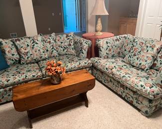 Excellent condition sofa and loveseat priced to sell. Sofa $75, Loveseat $50 or both for $100