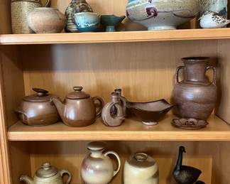 Small collection of Frankoma pottery and Southwest Art Pottery