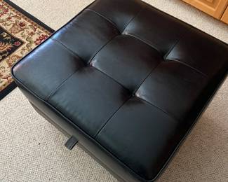 Faux Leather ottoman lifts for storage
