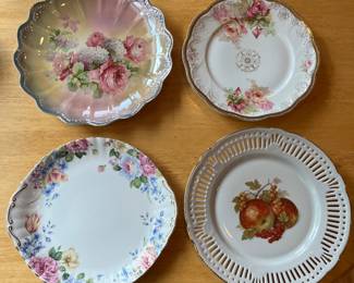 China plates by Ophir, Royal Albert, and others.
