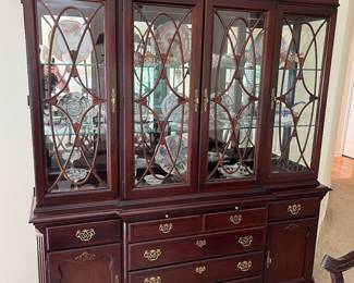 Stoneleigh Mahogany china cabinet, 60th Anniversary Commemorative Collection, by Stanley Furniture Co.