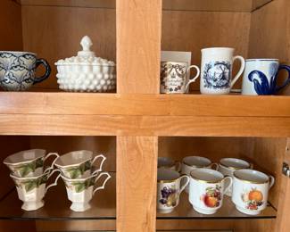 Excellent selection of porcelain and china, including Schumann Arzberg, Royal Worcester, Bareuther, Paragon, Delft, and more.