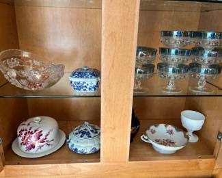 Excellent selection of porcelain and china, including Schumann Arzberg, Royal Worcester, Bareuther, Paragon, Delft, and more.