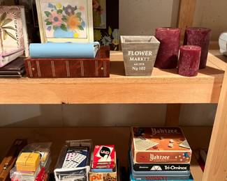 Games, photo albums.