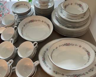 Set of Noritake china, “Cynthia” pattern.