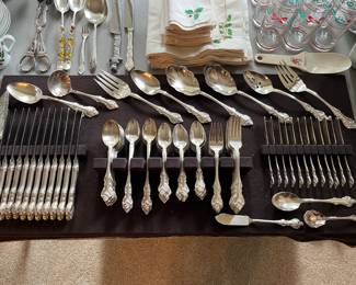 Large set of International Silver flatware.