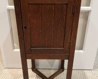 Vintage wood smoking stand.