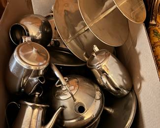 Pewter & silver plate