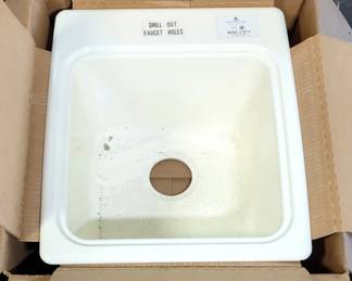 The Swan Corp. Self Rimming Utility Tub, Model DIT-S, 10" x 20" x 15"