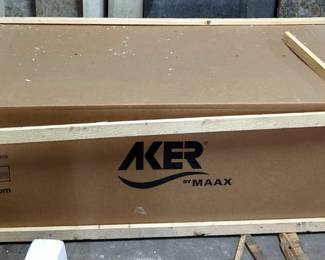 Aker By MAXX, Model 141078-R-000, Toto CO-3060 Regular White Bathtub, 60" x 30" x 19", New In Box, Qty 1