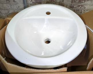 TOTO, Model LT521#01, Prominence Self Rimming Lavatory, Single Hole, New In Box, Qty 1