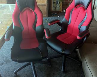 Essentials By OFM, Model ESS-3086-RED, Rolling Office Chair,Qty 2