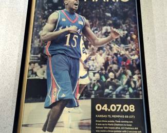 Framed The Kansas City Star Basketball Themed Articles, Qty 5, 21" x 12"