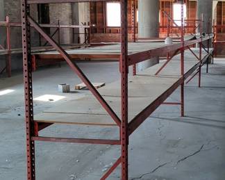 Heavy Duty Pallet Racking Including 78" Uprights, Qty 5, And 12' Cross Braces, Qty 16