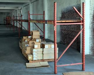 Heavy Duty Pallet Racking Including 78" Uprights, Qty 10, And 12' Cross Braces, Qty 18