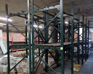 Heavy Duty B-Line 10' x 4' Storage Racking Including 12 Uprights And Cross Braces