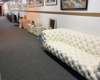 Luxurious Designer White  Couch Set(2)