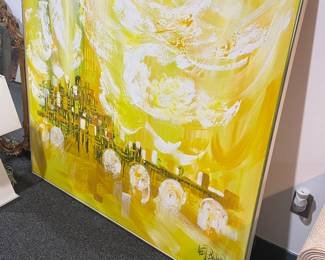 Signed Large Oil Painting