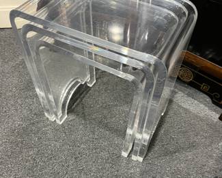 Lucite Stacking Tables