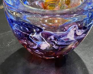 Art Glass Signed Bowl