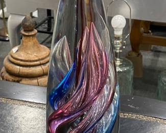 Art Glass Signed Sphere