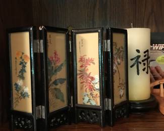 Table Top Asian Panels approx 8"