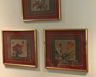 Beautiful framed floral prints