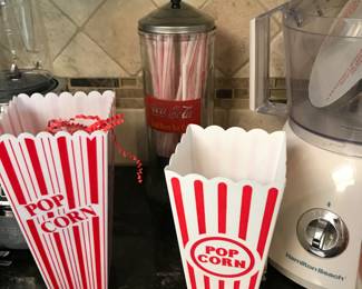 Pop Corn Buckets and Straw Holder