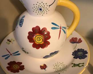 Pitcher, Platter Bico China