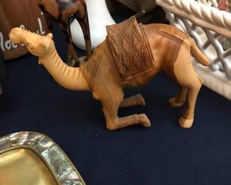 Carved Kneeling Camel - has been repaired...done well
